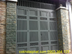 cửa cổng sắt mạ kẽm