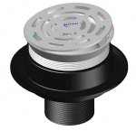 Phễu thu nước sàn Gang+Inox Mặt Tròn (D1)