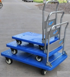 Xe đẩy hàng sàn nhựa, xe day hang, banh xe day