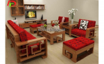 Mẫu bàn ghế gỗ phòng khách BG01