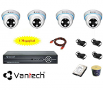 Trọn bộ camera Vantech VP-112AHDM + đầu ghi 4 kênh Vantech VP-460AHDM