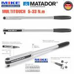 Cà lê lực 5-33 Nm - đầu vuông 3/8 inch - MULTITOUCH - 6174 0010