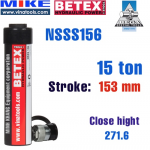 Kích thủy lực một chiều loại tiêu chuẩn Bega NSSS156, hồi về bằng lò xo - Tải trọng 15 tấn