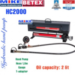 Bộ bơm tay thủy lực Bega Betex HC2000 (2000cm3, thép)