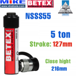 Kích thủy lực một chiều loại tiêu chuẩn Bega NSSS55, hồi về bằng lo xo - tải trọng 5 tấn