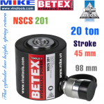 Kích thuỷ lực 1 chiều, 20 tấn, hồi về bằng lò xo NSCS201