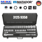 Bộ tuýp hệ inch 35 món – 6 points TORX® 10mm – đầu vuông 3/8 inch