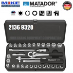 Bộ tuýp hệ mét 32 món - 6 points TORX 6.3 - đầu vuông 1/4 inch