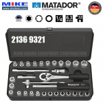 Bộ tuýp hệ inch 32 món - 6 points TORX 6.3 - đầu vuông 1/4 inch
