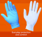 G10 Flex Blue/ White Nitrile Gloves