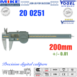 Thước cặp điện tử 200mm, IP67 - Vogel Germany