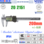 Thước cặp điện tử 200mm, IP54 - Vogel Germany