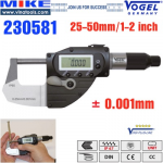Panme điện tử 25-50mm, IP65, USB