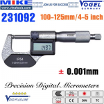 Panme điện tử 100-125 mm, IP54