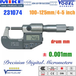 Panme điện tử 100-125mm, IP54, drum mm