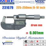 Panme điện tử 225-250 mm, IP54, drum mm