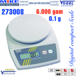Cân điện tử 6000g, bước nhảy cân 0.1g