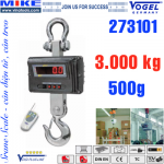 Cân treo điện tử - Cân cẩu - Crane Scale - Tải trọng 3 tấn