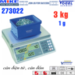 Cân điện tử đếm sản phẩm - Cân công nghiệp - Cân đếm. Tải trọng 3kg.