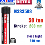 Kích thủy lực một chiều loại tiêu chuần Bega NSSS508, hồi về bằng lò xo - Tải trọng 50 tấn
