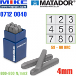 Bộ đục số 4mm