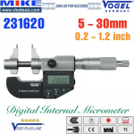 Panme điện tử 100-125 mm, IP54, drum inch