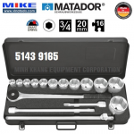 Bộ tuýp hệ inch 14 món đầu tuýp 12 points 20mm
