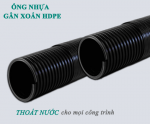 ỐNG NHỰA HDPE GÂN XOĂN, 1 VÁCH, 2 VÁCH