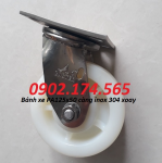 Bánh xe PA125 càng inox 304 xoay