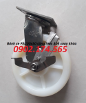 Bánh xe PA200 càng inox 304 xoay khóa