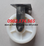 Bánh xe PA200 càng inox 304 cố định