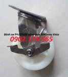 Bánh xe PA150 càng inox 304 xoay khóa