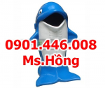 THÙNG RÁC HÌNH CÁ HEO- THÙNG CHỞ HÀNG NHỎ TẠI TP.HCM