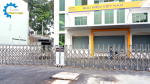 Cổng xếp inox tự động