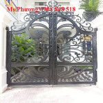 Cửa sắt, cổng sắt nhà ở sang trọng cắt CNC