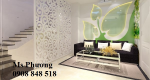 Vách ngăn hoa văn sắt trang trí cắt CNC