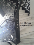 Cầu thang cắt CNC sang trọng, sơn tĩnh điện bền, đẹp