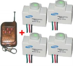 Gói 4 công tắc RC1S và 01 remote RM04
