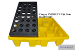 Pallet chống tràn dàu, hóa chất KT 1320x1300x300