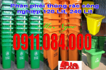 Bán thùng rác công cộng 120 lít, 240 lít giá siêu rẻ 0911.084.000