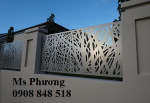 Hàng rào kim loại cắt CNC nghệ thuật, hoa văn đẹp