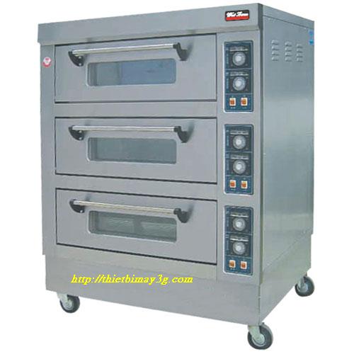 lò nướng bánh 3 ngăn 6 khay