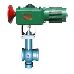 Van cầu điện động dạng V van điện động