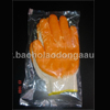 Găng len phủ cao su màu cam