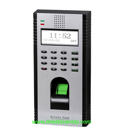 Máy chấm công kiêm kiểm soát cửa vào ra vân tay - F708