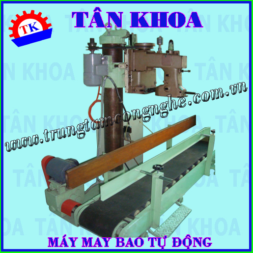 máy may miệng bao tự động có băng tải