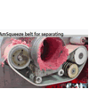 AmSqueeze belts for separators